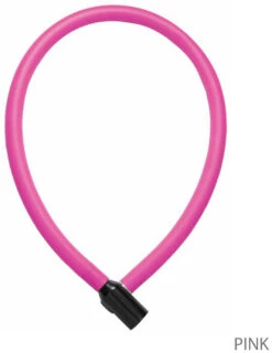 TRELOCK KS 106 60/6 Antivol à Câble -Vélo Accessoires Magasin 016167070998TrelockKS10660 6Kabelschloss8005439 60cm pink LABEL