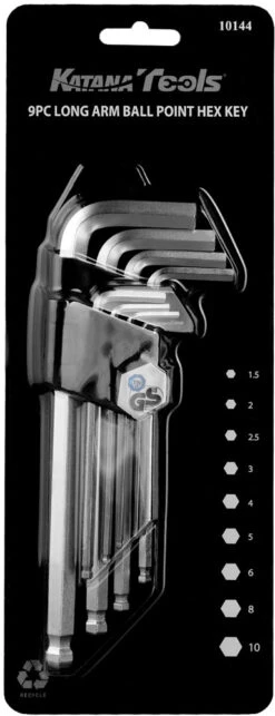 Katana Jeu De Clés à Six Pans Creux 1,5 - 10mm -Vélo Accessoires Magasin 10144 KATANATOOLS HEX SET NEUES TITELFOTO