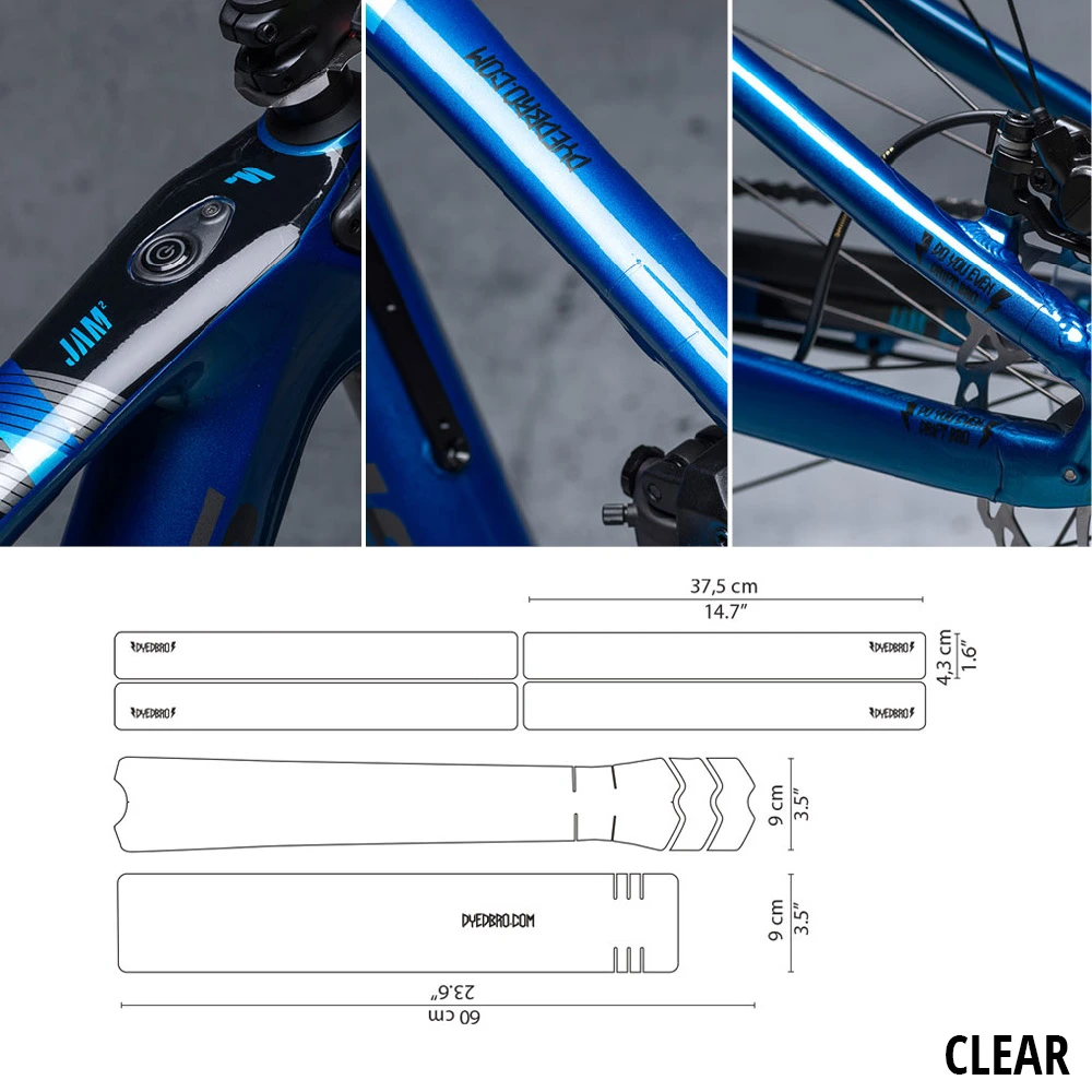 Dyedbro Kit De Protection Du Cadre Transparent 1 Dyedbro Kit De Protection Du Cadre Transparent