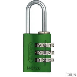 Abus 145/20 B/DFNLI Serrure à Combinaison -Vélo Accessoires Magasin 46551ABUS145 20B DFNLI Zahlenschloss grun