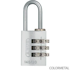 Abus 145/20 B/DFNLI Serrure à Combinaison -Vélo Accessoires Magasin 46628ABUS145 20B DFNLI Zahlenschloss colormetal