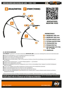 Kit De Garde-boue Raceblade Long Noir 8 Kit De Garde-boue Raceblade Long Noir -Vélo Accessoires Magasin AB bedienungsanleitung RACEBLADE LONG 2