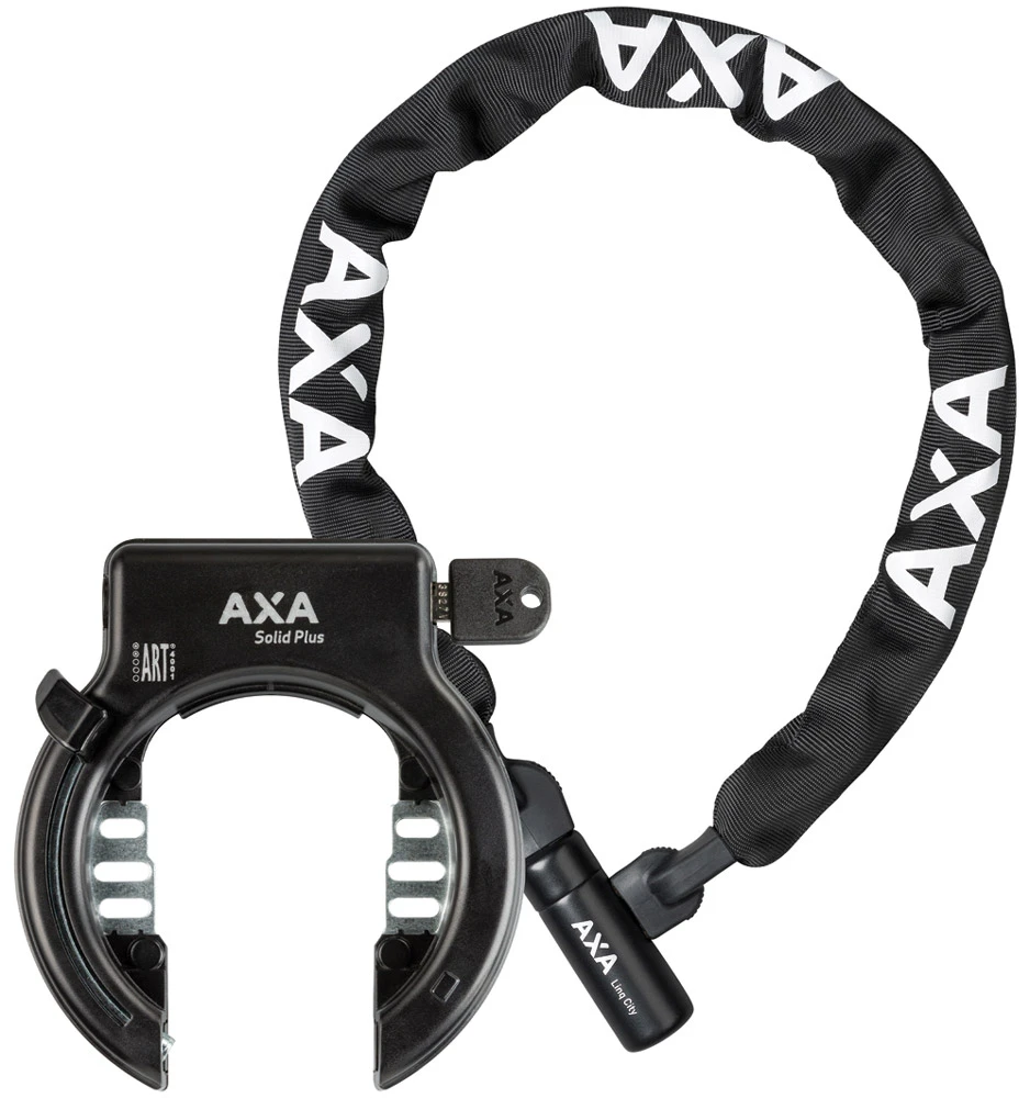 AXA Solid Plus Rétractable + Linq City S'entrouvrant 1 AXA Solid Plus Rétractable + Linq City S'entrouvrant