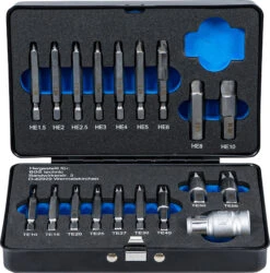 Jeu D'extracteurs De Vis Pour Vis à Six Pans Creux/Torx 19 Pièces