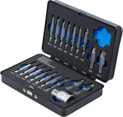 Jeu D'extracteurs De Vis Pour Vis à Six Pans Creux/Torx 19 Pièces 8 Jeu D'extracteurs De Vis Pour Vis à Six Pans Creux/Torx 19 Pièces -Vélo Accessoires Magasin BGS technic 9173 20126170 Schraubenausdreher Satz fur InnensechskantTorx 19 teilig 6
