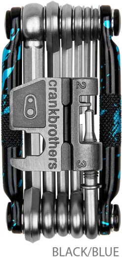 Crankbrothers Multi-17 Multitool Splatter Limited Edition 7 Crankbrothers Multi-17 Multitool Splatter Limited Edition -Vélo Accessoires Magasin CrankBrothers M17 Splatter Limited Edition 16682CB black blue