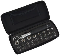 Clé Dynamométrique Comp 1/4" 2-24 Nm + Sélection D'embouts 25 Pièces