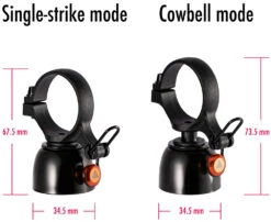 Cricket - Sonnette De Vélo Double Mode -Vélo Accessoires Magasin Granite Cricket Dual Mode Fahrradklingel GBL01 01 3