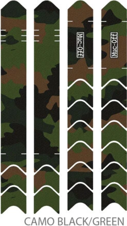 Muc-Off Protection De La Base De Chaîne Et De La Base De Siège Kit -Vélo Accessoires Magasin Muc Off Chainstay Protection Kit Camo black green