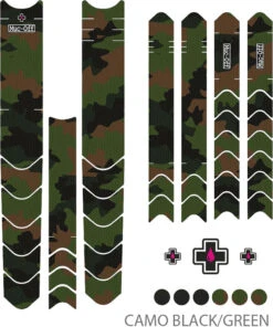 Muc-Off Protection Du Cadre Kit DH/ENDURO/TRAIL -Vélo Accessoires Magasin Muc Off Frame Protection Kit DH ENDURO TRAIL camo black green