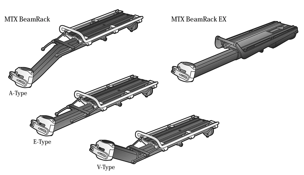 Topeak Porte-bagages MTX BeamRack V-Type 2 Topeak Porte-bagages MTX BeamRack V-Type – Image 2