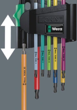 Wera 967/9 TX BO Multicolour 1 SB Jeu De Clés Mâles 10 Wera 967/9 TX BO Multicolour 1 SB Jeu De Clés Mâles -Vélo Accessoires Magasin Wera 9679 TX BO Multicolour 1 SB Winkelschlusselsatz 05073599001 4