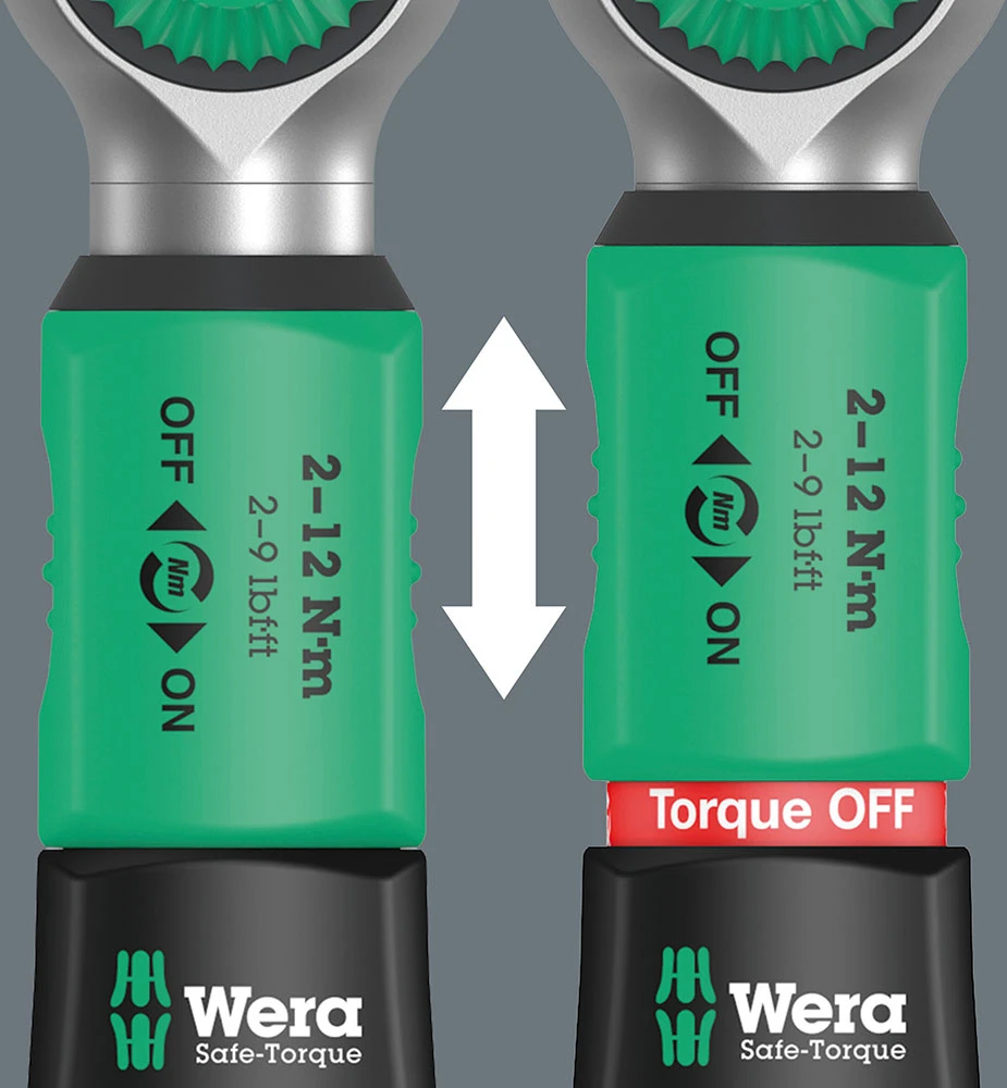 Wera Safe-Torque A1 Set 1 - Clé Dynamométrique 1/4" (2-12Nm) 4 Wera Safe-Torque A1 Set 1 - Clé Dynamométrique 1/4" (2-12Nm) – Image 4