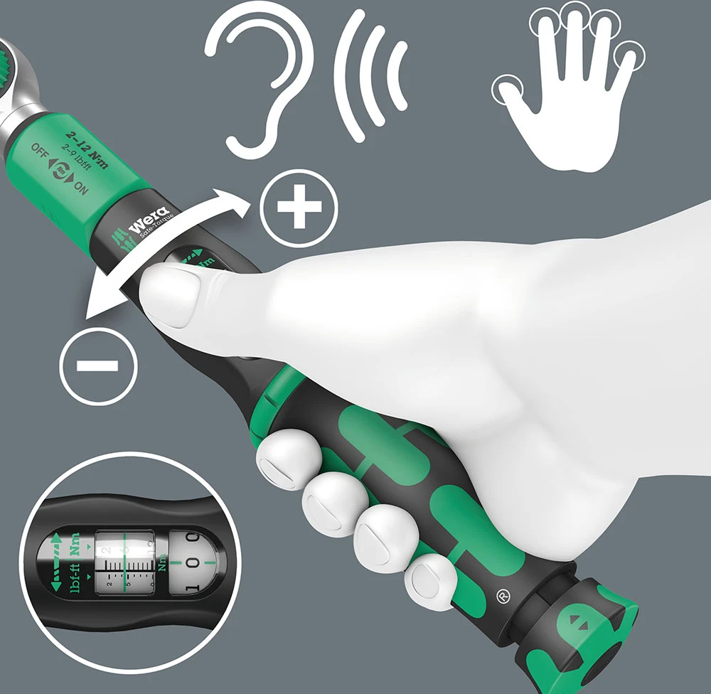 Wera Safe-Torque A2 - Clé Dynamométrique 1/4" (2-12Nm) 6 Wera Safe-Torque A2 - Clé Dynamométrique 1/4" (2-12Nm) – Image 6