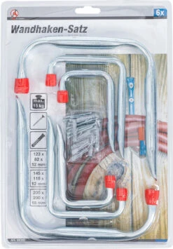 Assortiment De Crochets Muraux 6 Pcs. -Vélo Accessoires Magasin bgs technic 88300 20114157 Wandhaken Sortiment 6 tlg 4