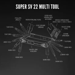 Lezyne Super SV22 Multitool -Vélo Accessoires Magasin lezyne 1 MT SPRSV 22V106 Super SV22 Multitool 5