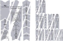 Unscratch Frame Film De Protection Pour Cadre - Runes Of Shred Black Glossy