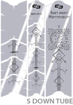 Unscratch Frame Film De Protection Pour Cadre - Runes Of Shred Black Glossy -Vélo Accessoires Magasin unleazhed 20117769 Unscratch Frame Rahmenschutzfolie Runes of Shred Black Glossy 3