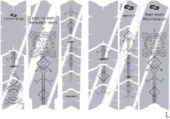 Unscratch Frame Film De Protection Pour Cadre - Runes Of Shred Black Glossy -Vélo Accessoires Magasin unleazhed 20117769 Unscratch Frame Rahmenschutzfolie Runes of Shred Black Glossy 4