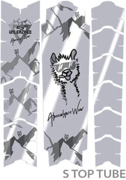 Vélo Accessoires Magasin -Vélo Accessoires Magasin unleazhed 20118050 Unscratch Frame Rahmenschutzfolie Alpocalypse Alpenrose Samerberg Black Glossy 2